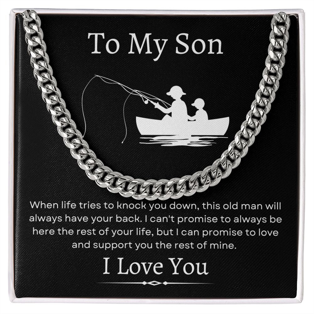 To My Son / Cuban Link Chain