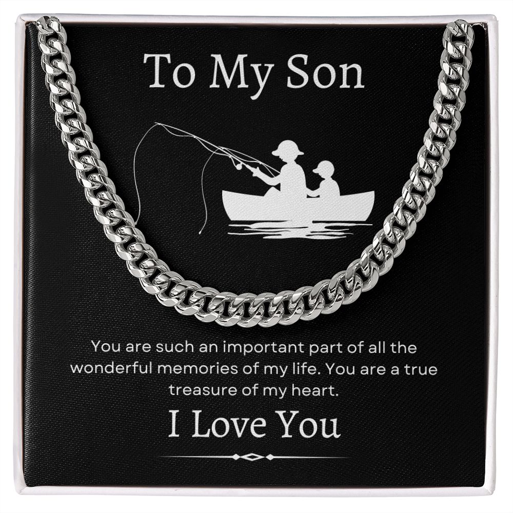 To My Son / Cuban Link Chain