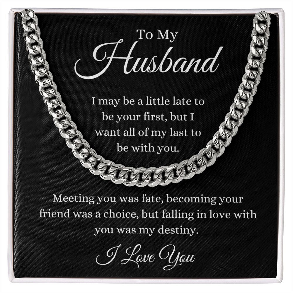 To My Husband / Cuban Link Chain