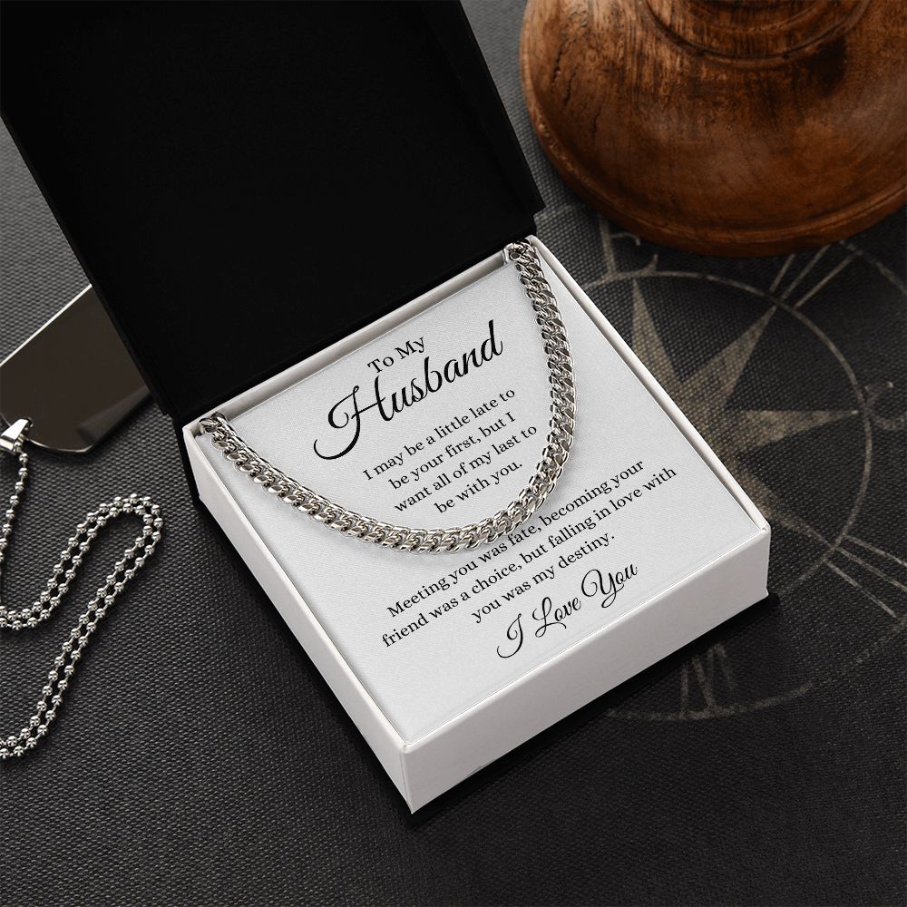 To My Husband / Cuban Link Chain