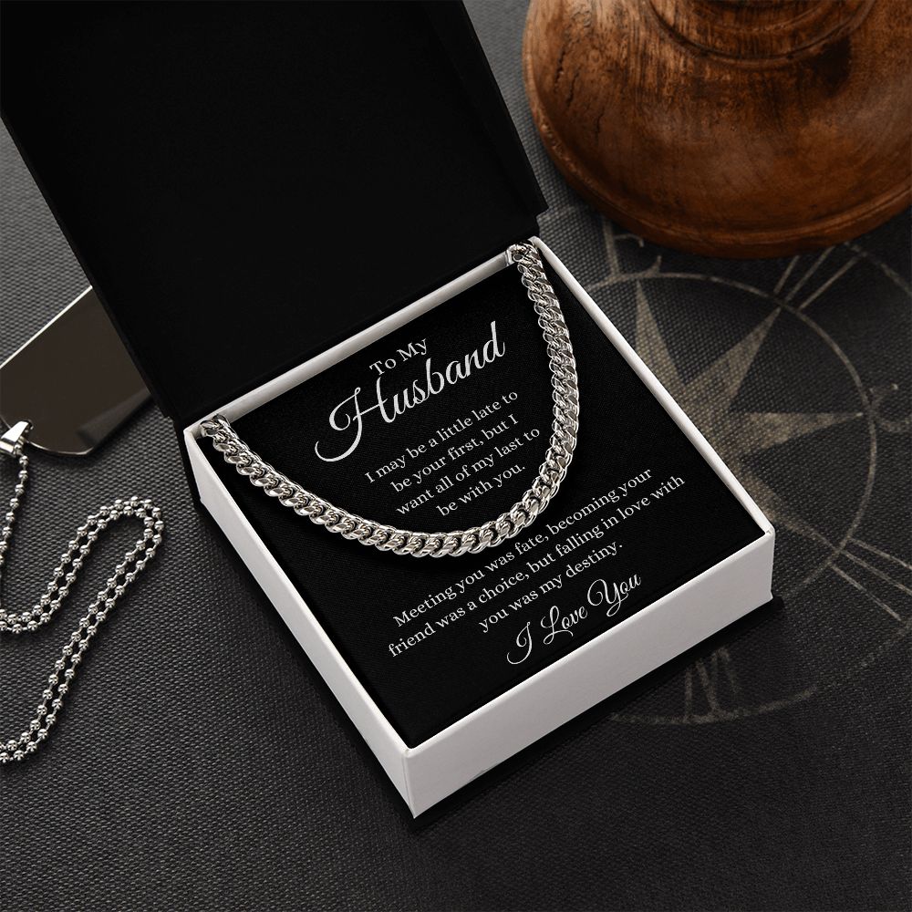 To My Husband / Cuban Link Chain