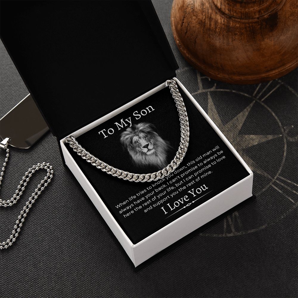 To My Son / Cuban Link Chain