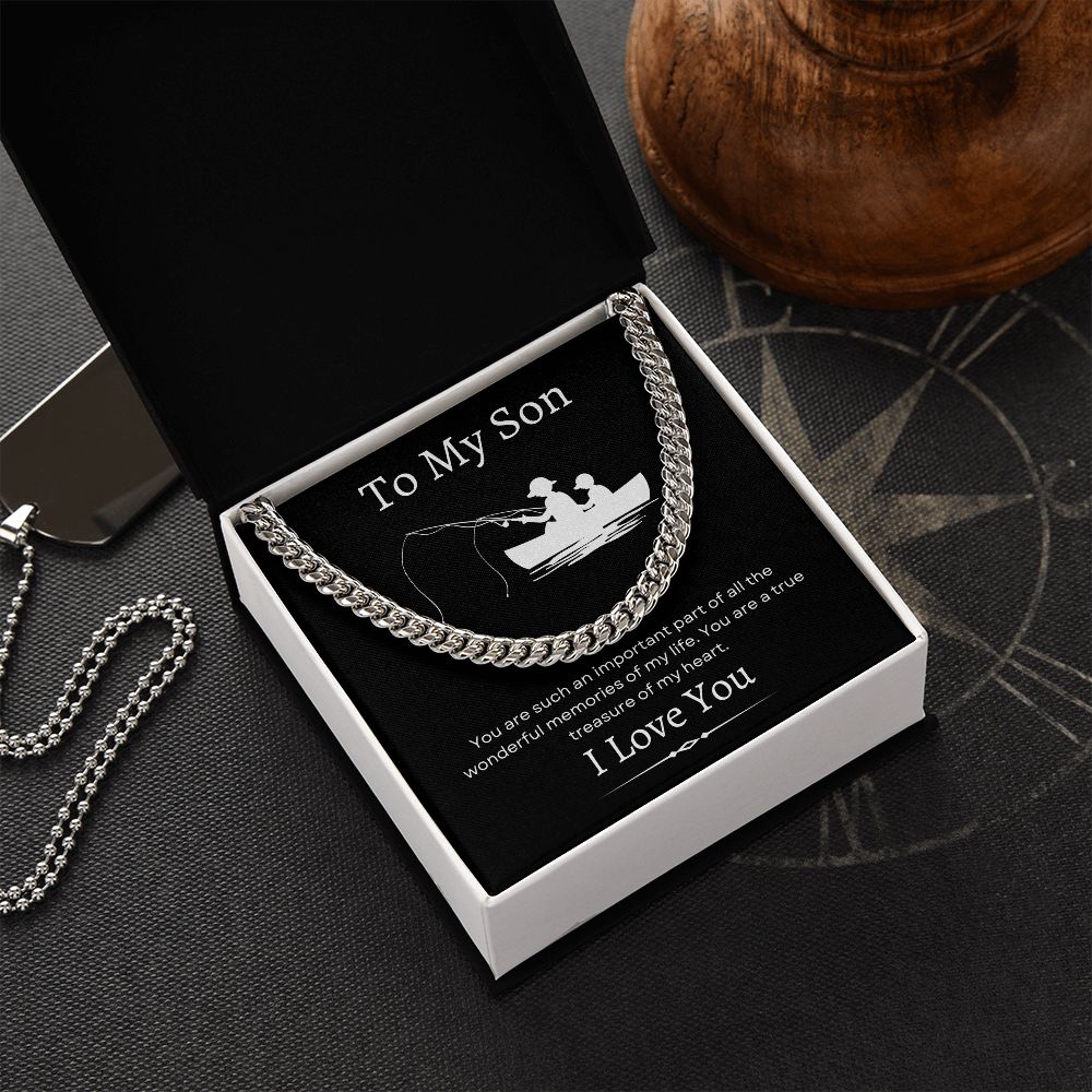 To My Son / Cuban Link Chain