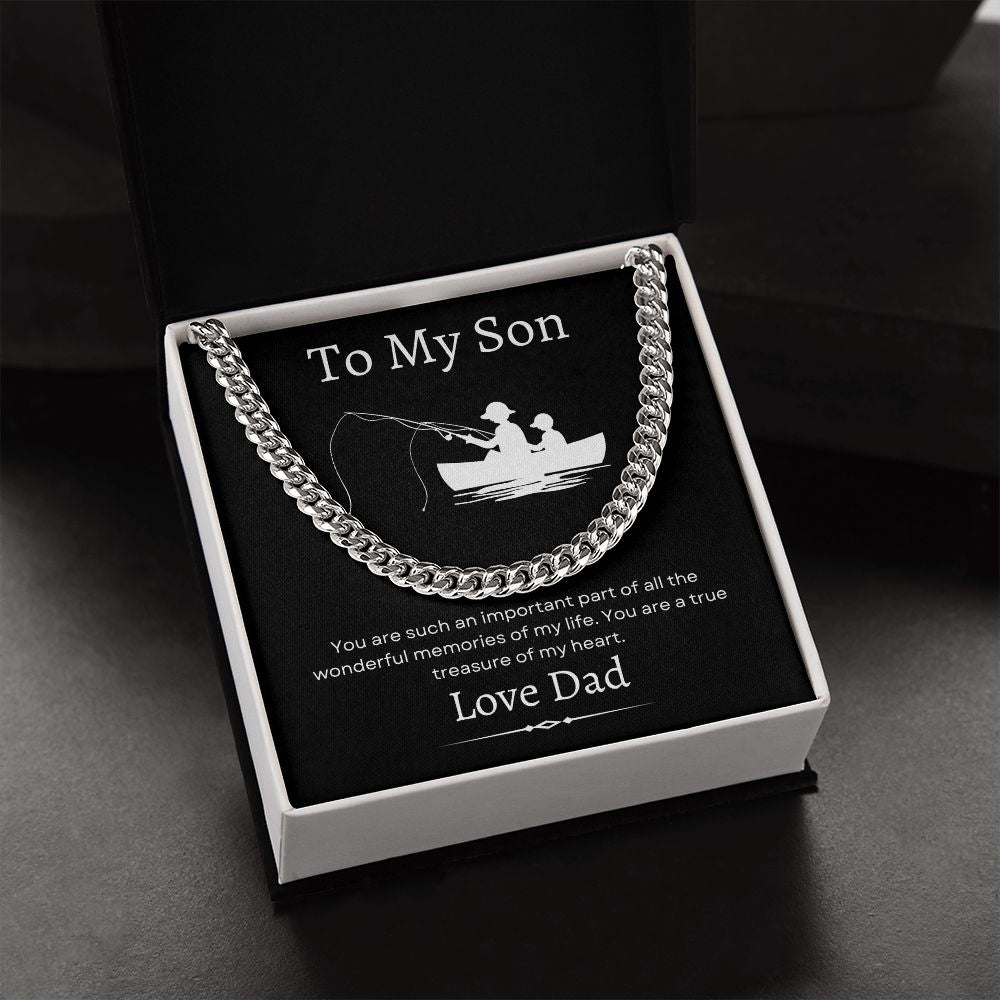 To My Son / Cuban Link Chain