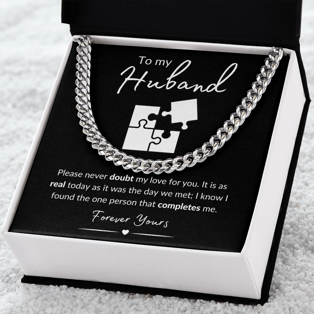 To My Husband / Cuban Link Chain