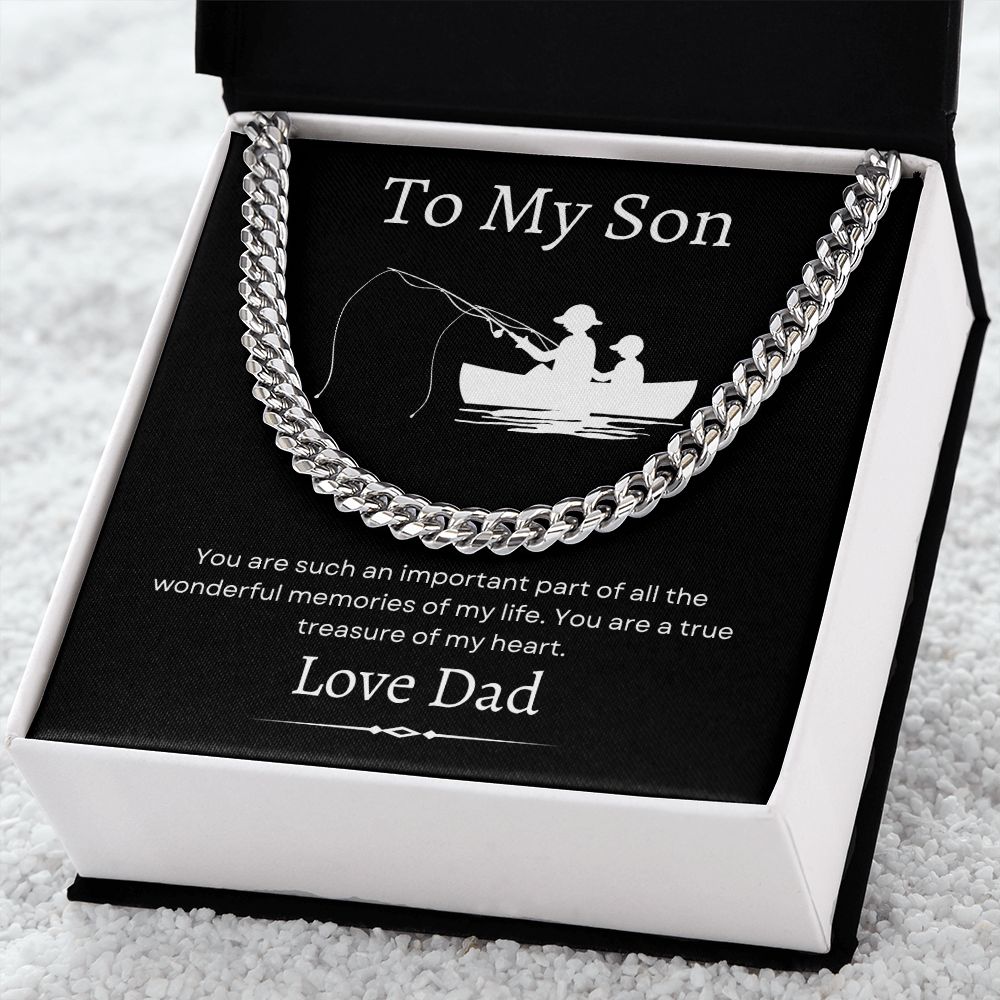 To My Son / Cuban Link Chain