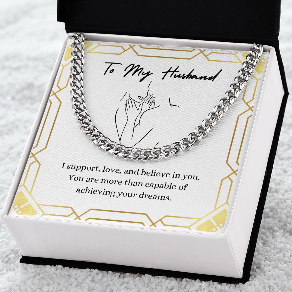 To My Husband / Cuban Link Chain