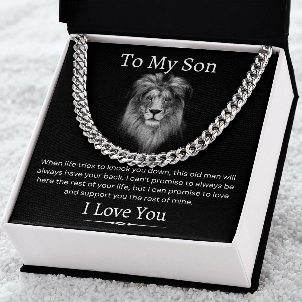 To My Son / Cuban Link Chain