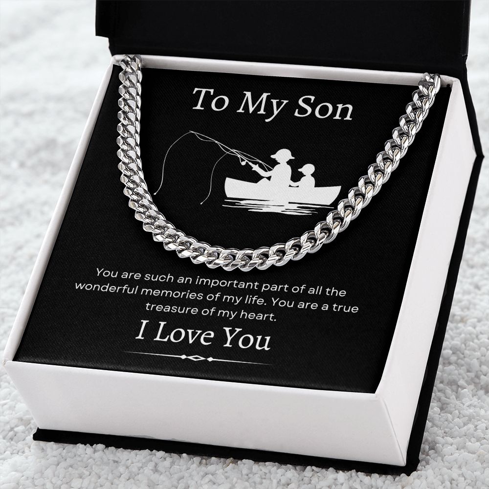 To My Son / Cuban Link Chain