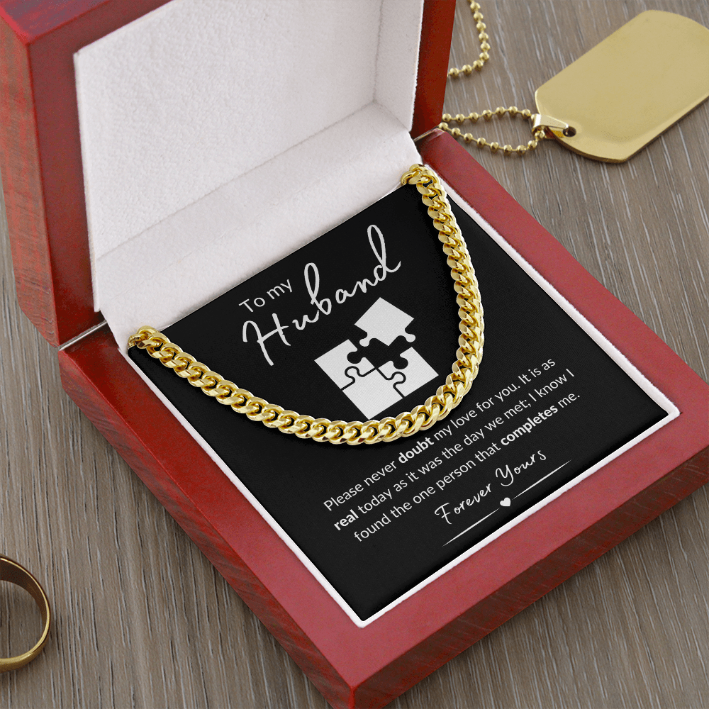 To My Husband / Cuban Link Chain