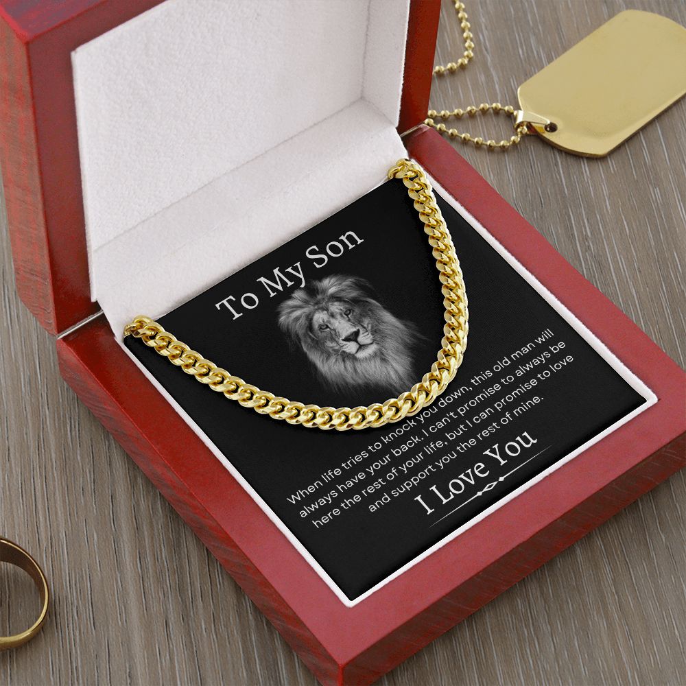 To My Son / Cuban Link Chain