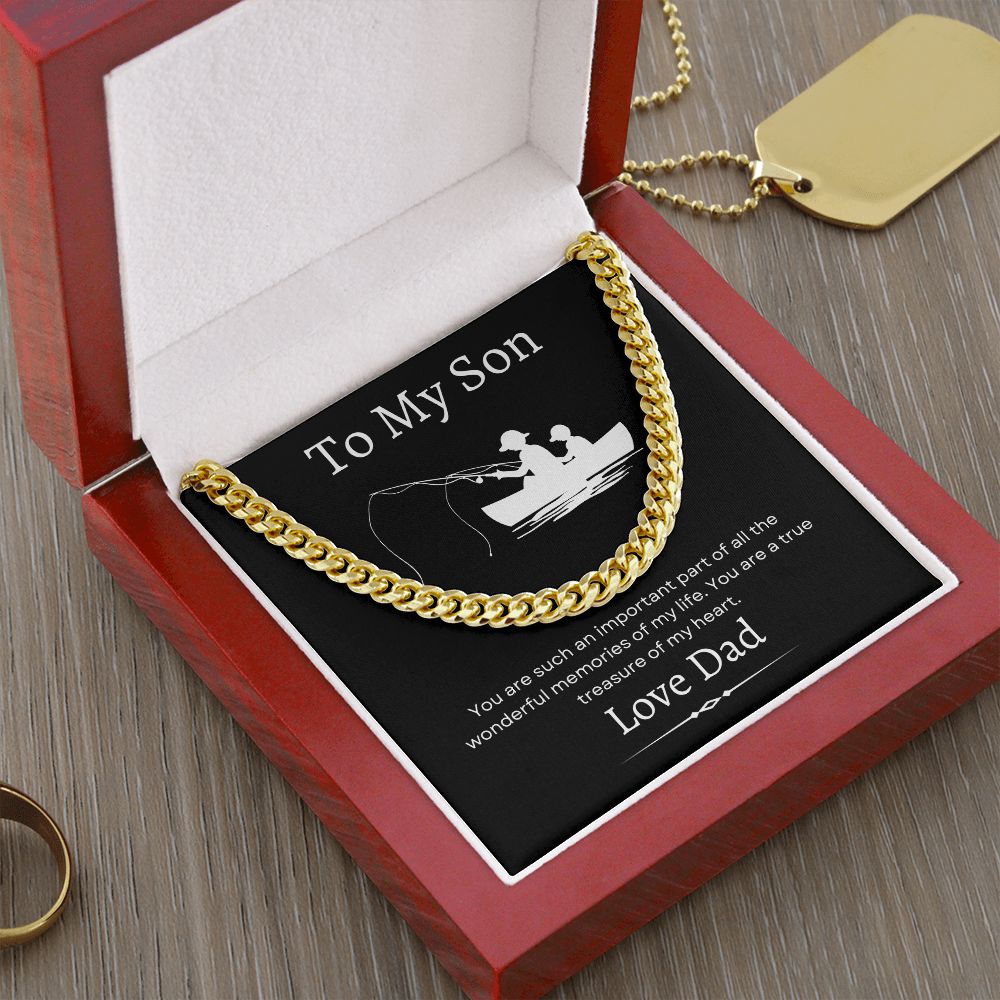 To My Son / Cuban Link Chain