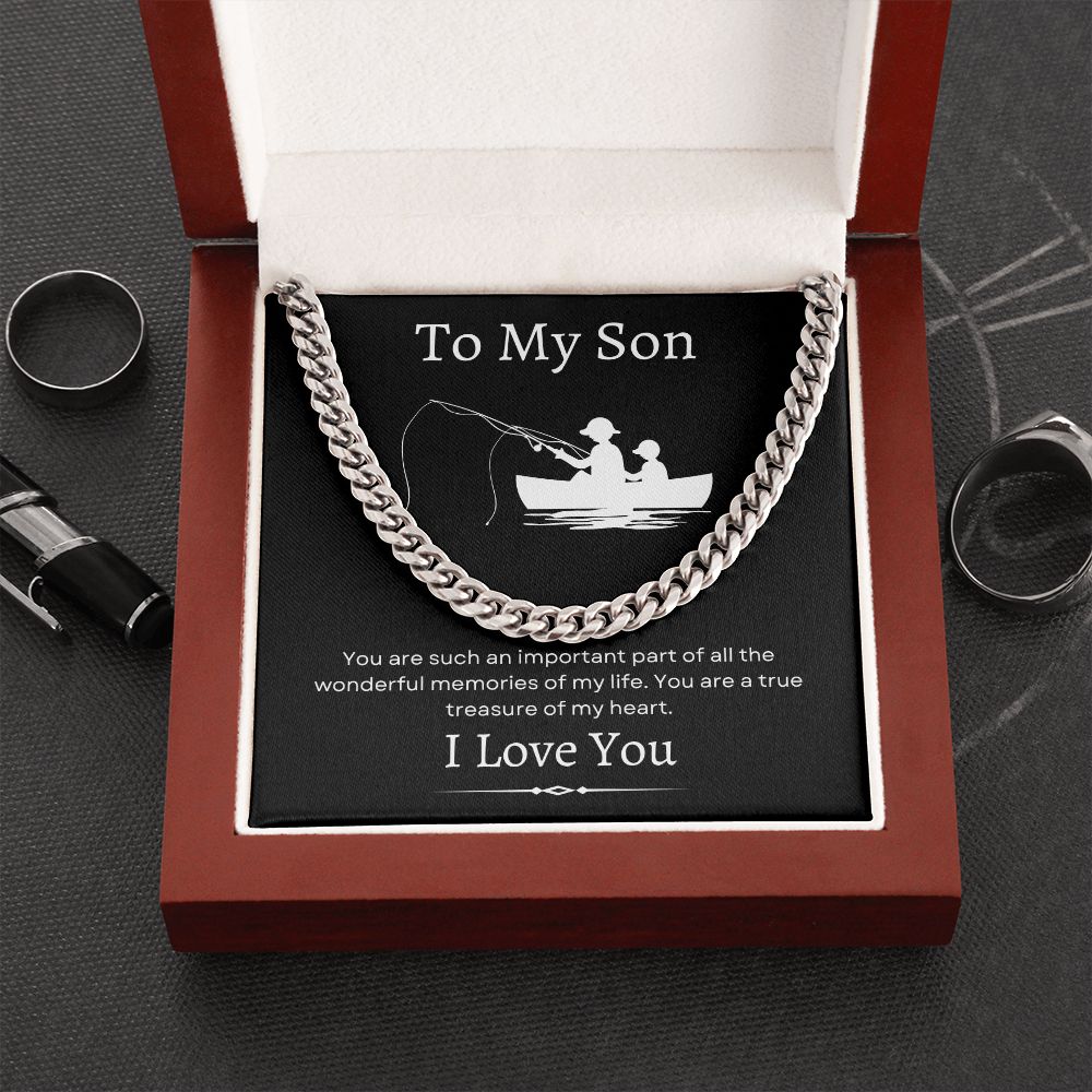 To My Son / Cuban Link Chain