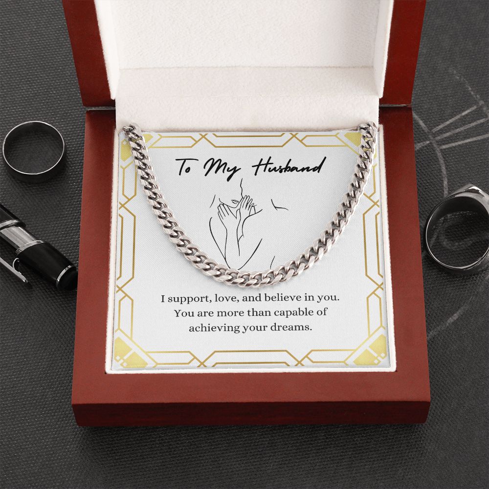 To My Husband / Cuban Link Chain