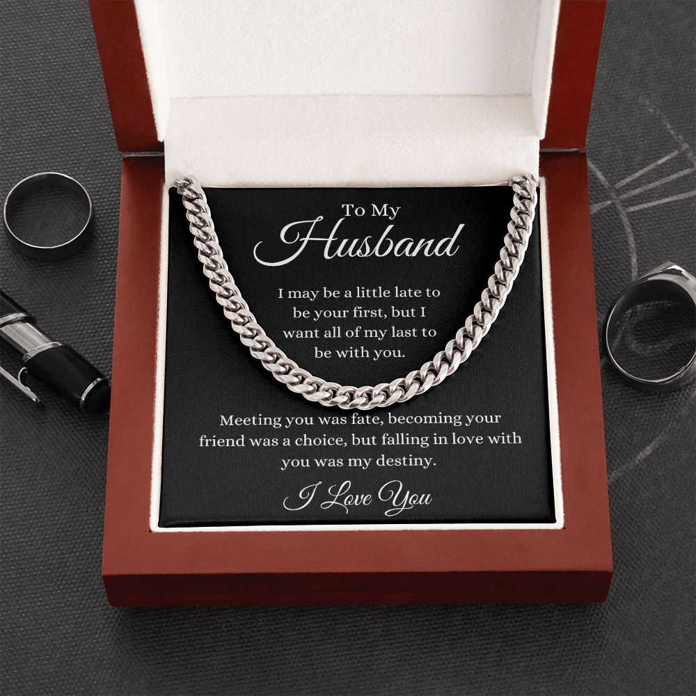 To My Husband / Cuban Link Chain
