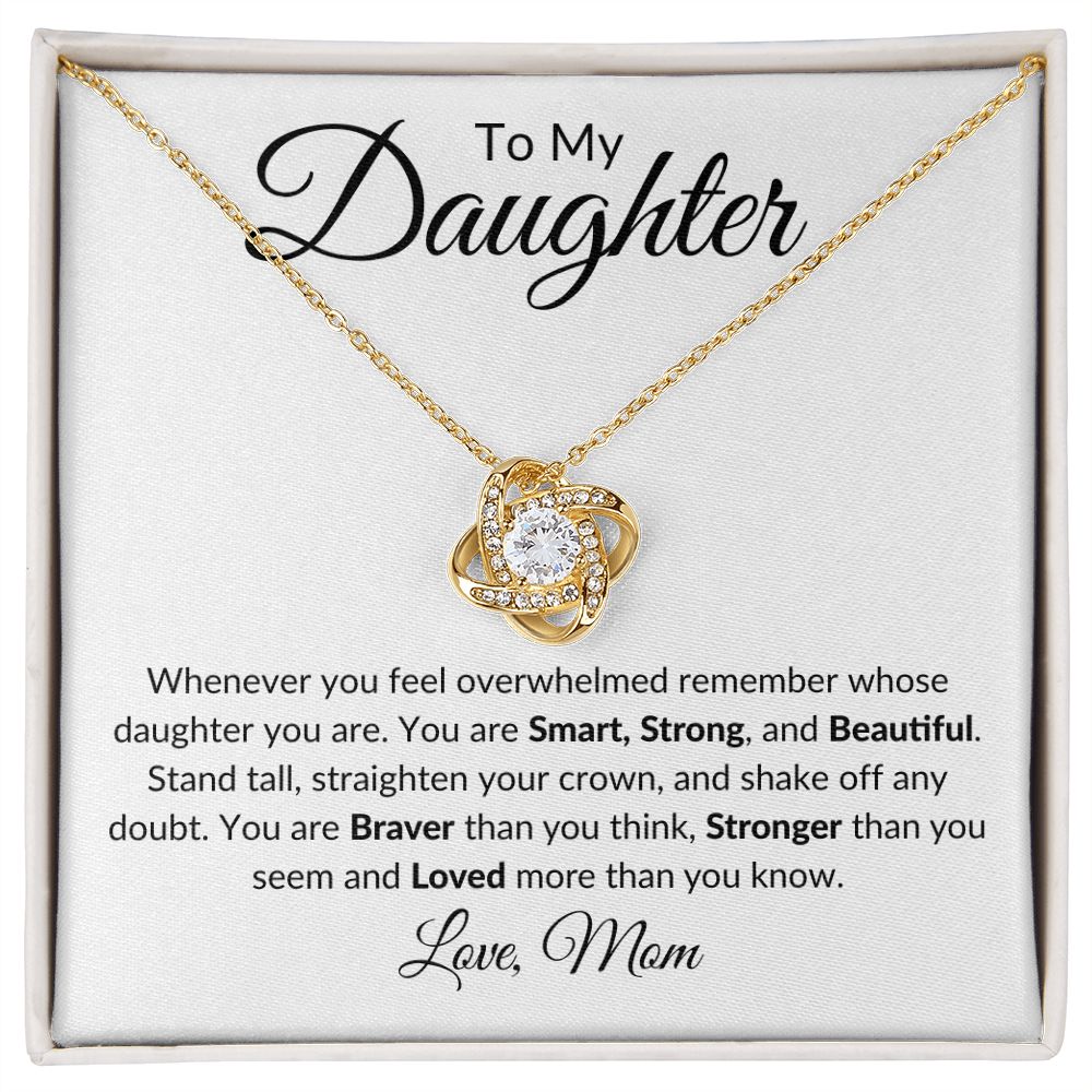 To My Daughter / Love Knot Necklace