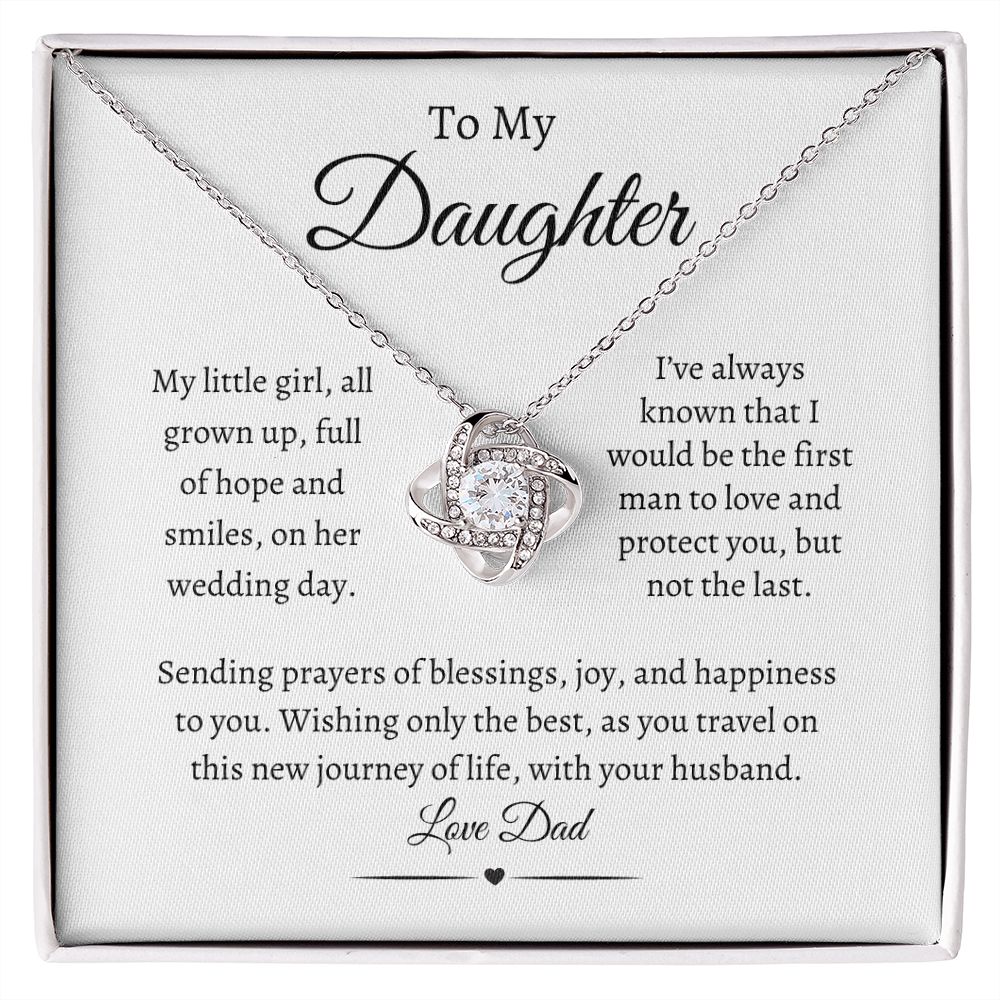 To My Daughter / Love Knot Necklace