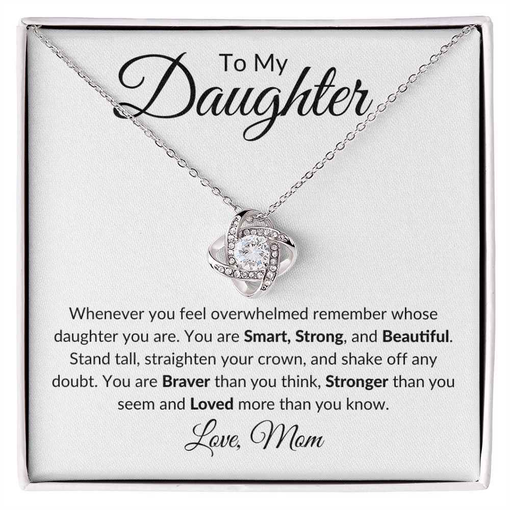 To My Daughter / Love Knot Necklace