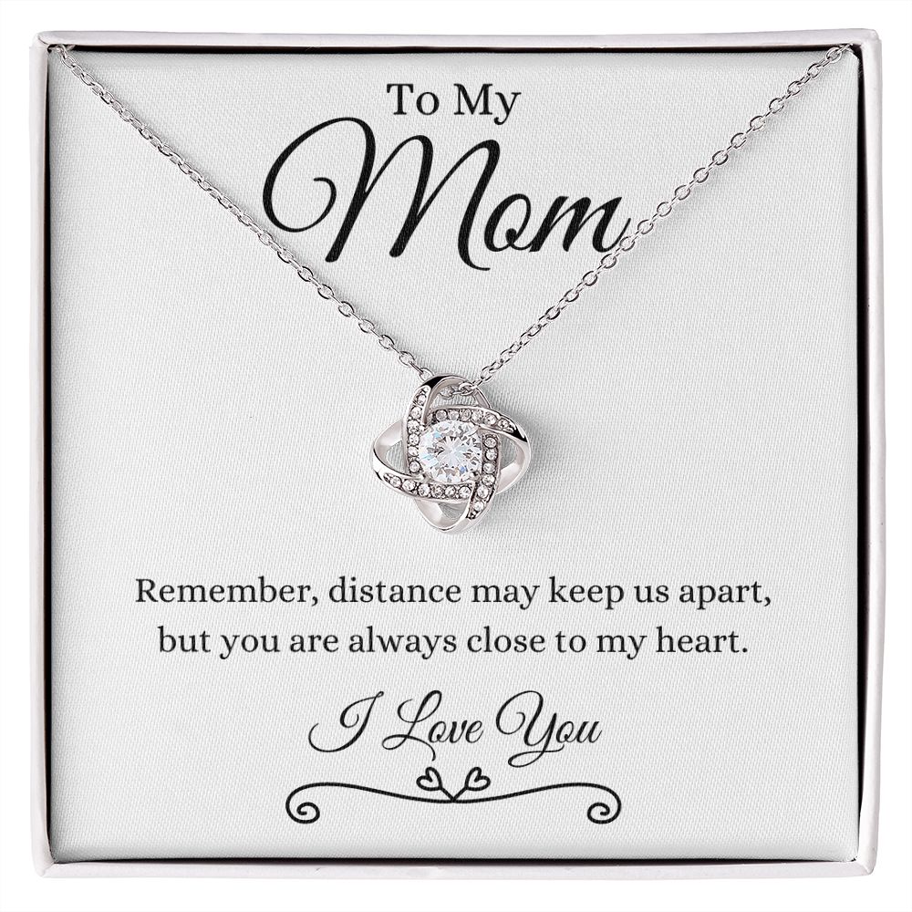 To My Mom / Love Knot Necklace