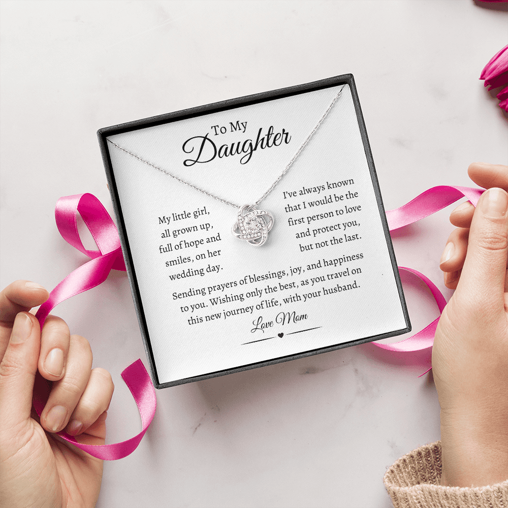 To My Daughter / Love Knot Necklace