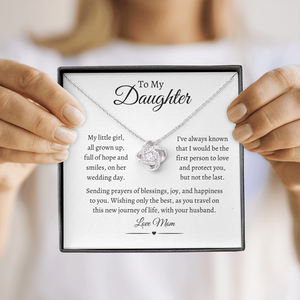 To My Daughter / Love Knot Necklace