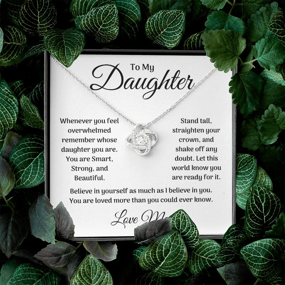 To My Daughter / Love Knot Necklace