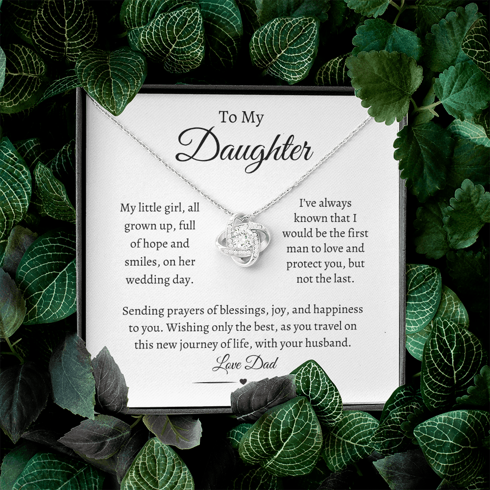 To My Daughter / Love Knot Necklace