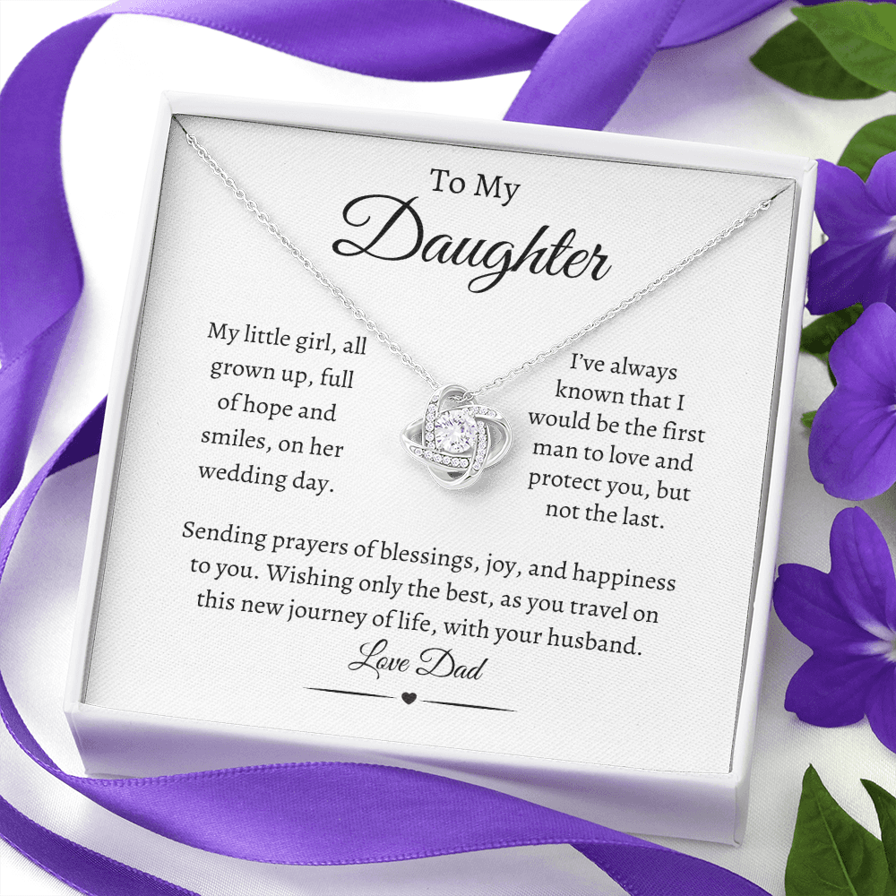 To My Daughter / Love Knot Necklace
