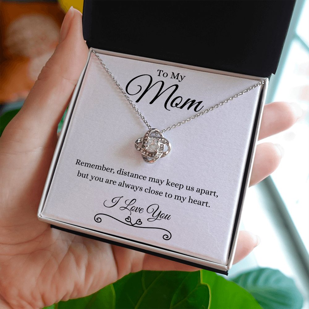To My Mom / Love Knot Necklace