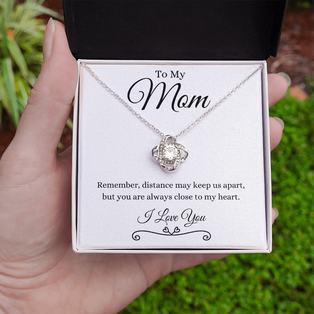 To My Mom / Love Knot Necklace