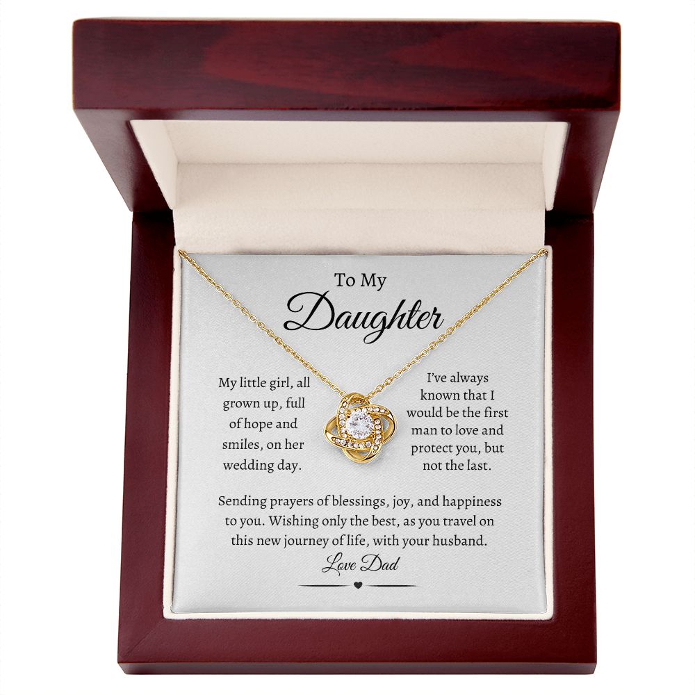 To My Daughter / Love Knot Necklace