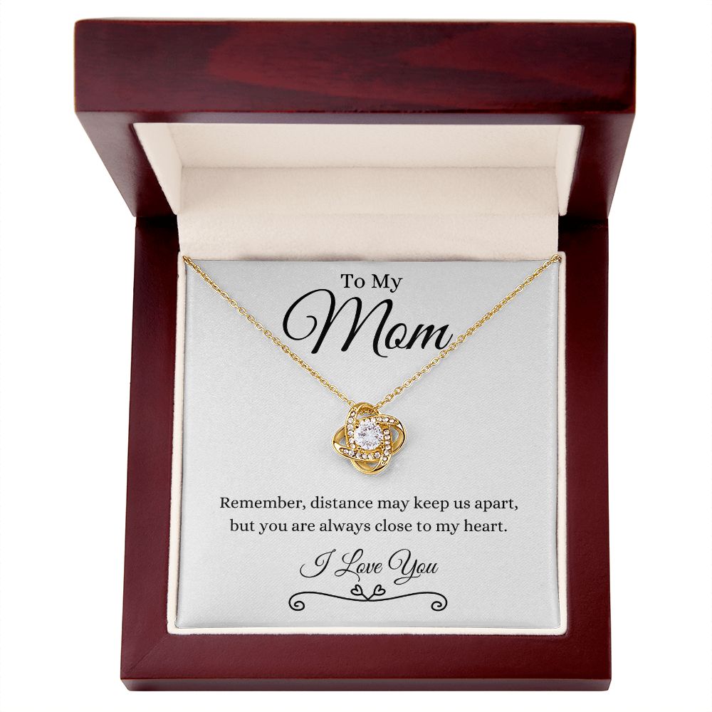To My Mom / Love Knot Necklace