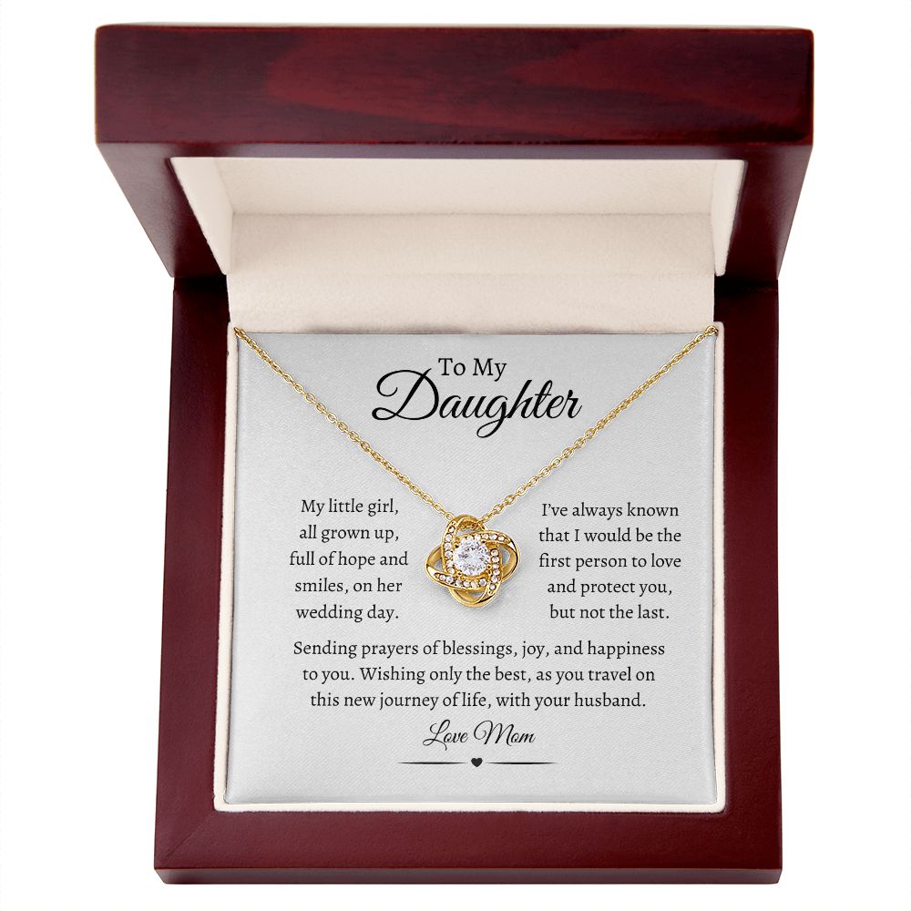 To My Daughter / Love Knot Necklace