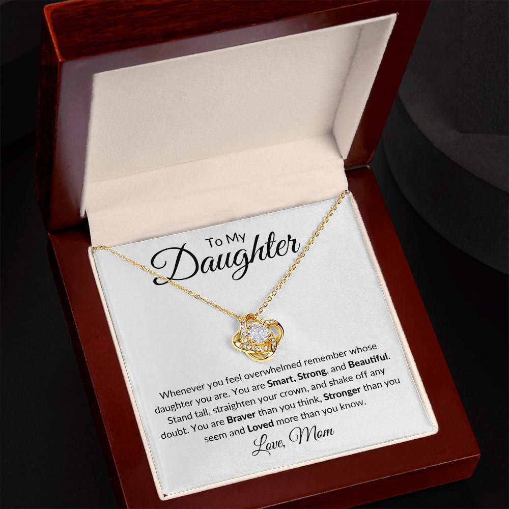 To My Daughter / Love Knot Necklace