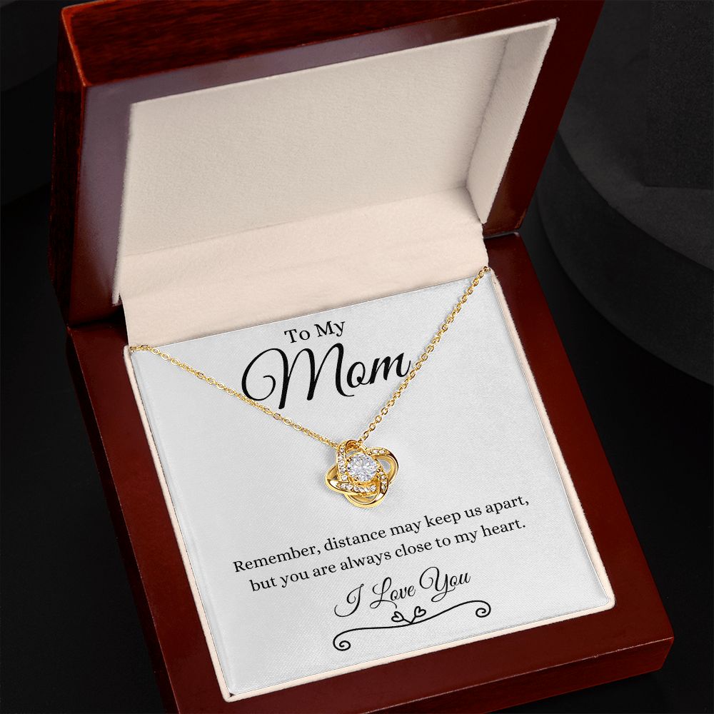 To My Mom / Love Knot Necklace