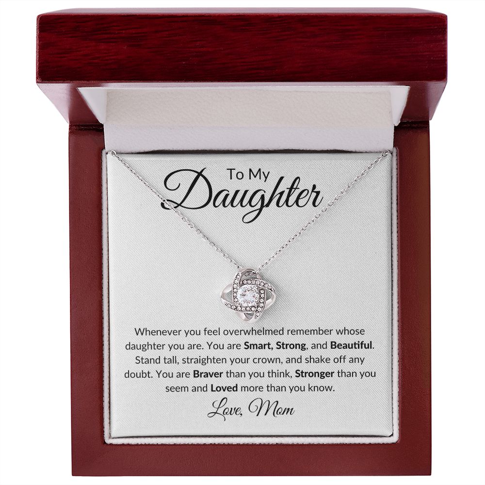 To My Daughter / Love Knot Necklace