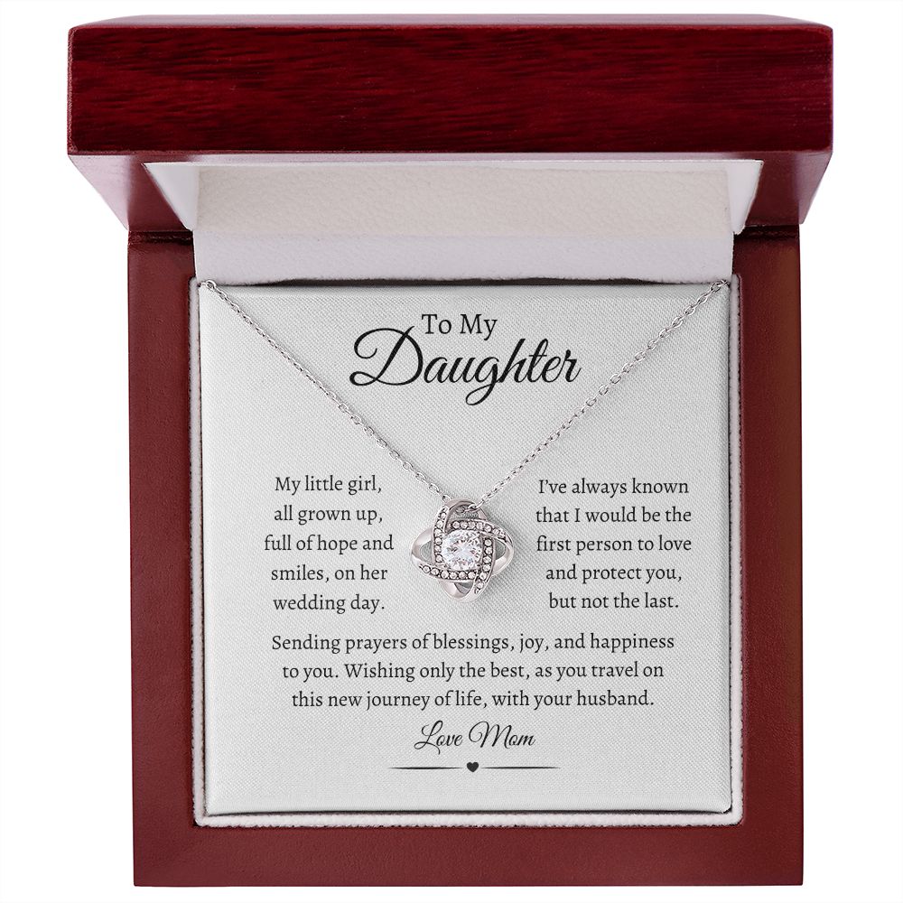 To My Daughter / Love Knot Necklace