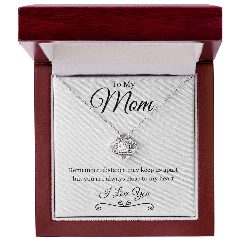 To My Mom / Love Knot Necklace