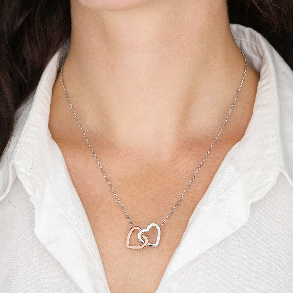 To My Soulmate / Interlocking Hearts Necklace