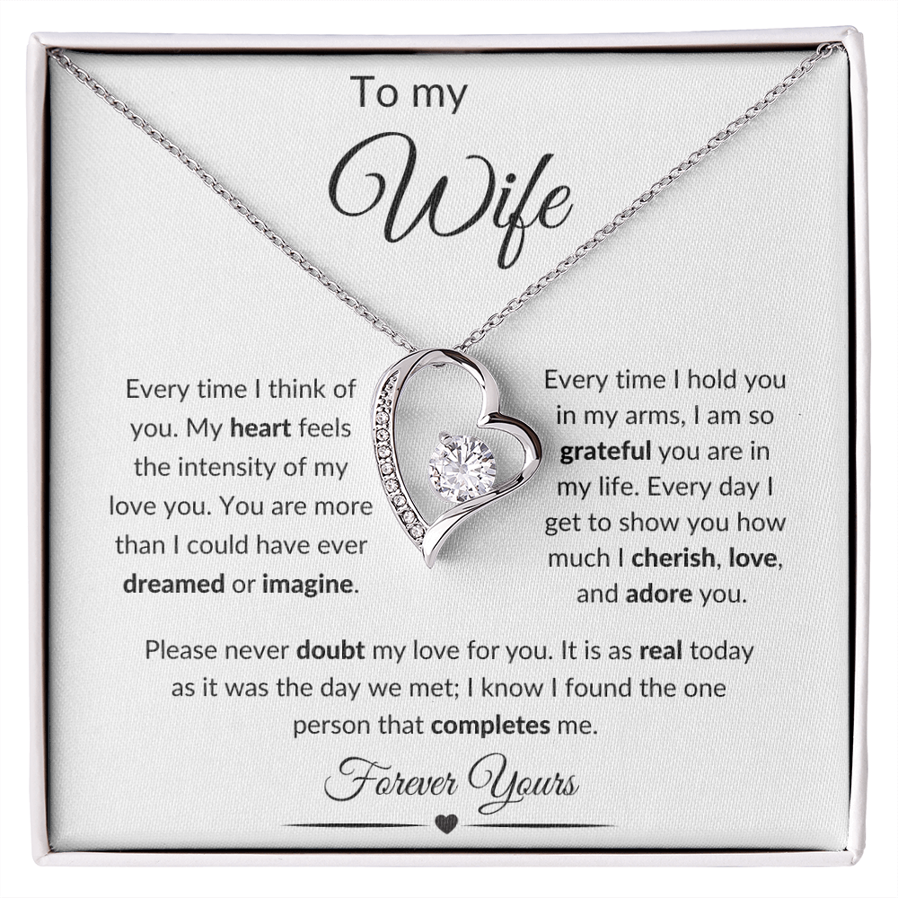 To My Wife / Forever Love Necklace