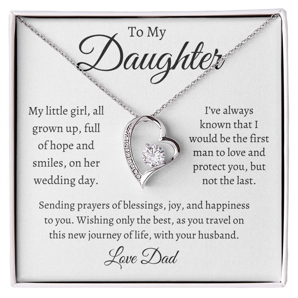 To My Daughter on Your Wedding Day / Forever Love Necklace