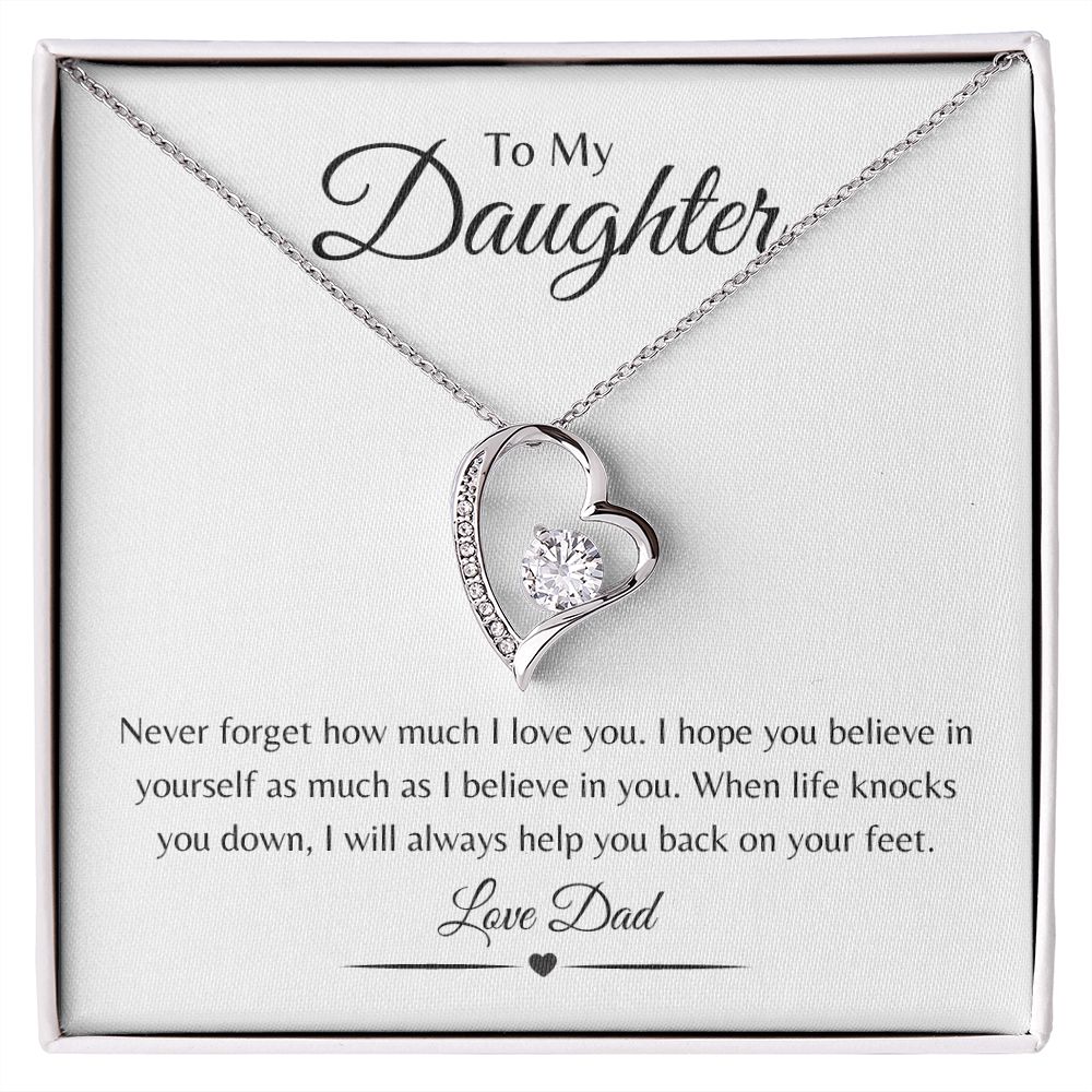 To My Daughter / Forever Love Necklace