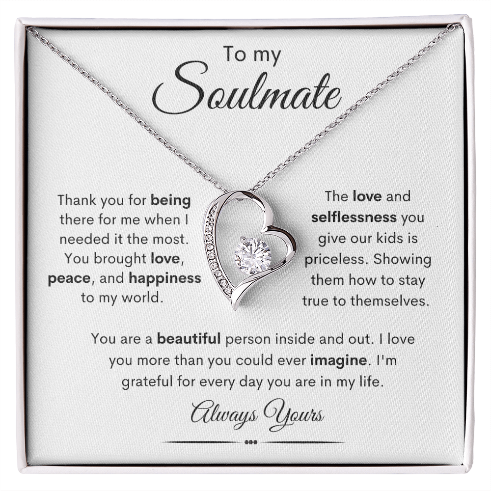To My Soulmate / Forever Love Necklace