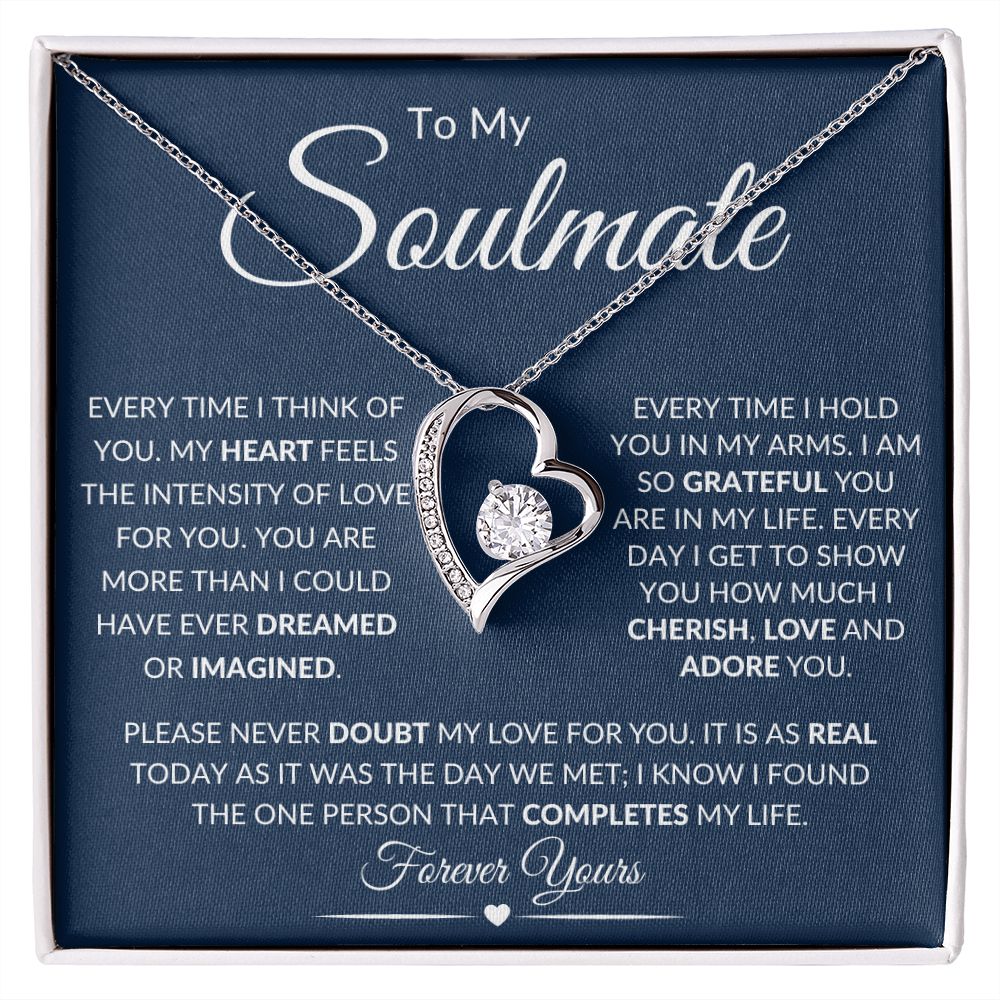 To My Soulmate / Forever Love Necklace