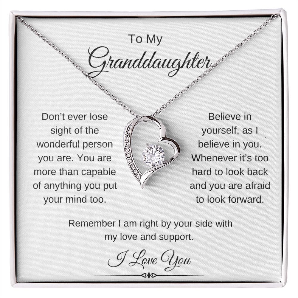 To My Granddaughter / Forever Love Necklace