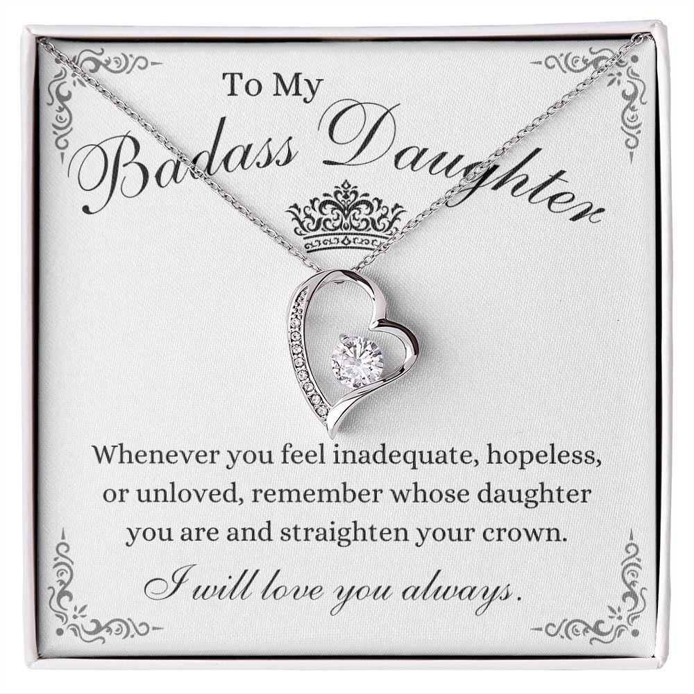 To My Beautiful Daughter / Forever Love Necklace