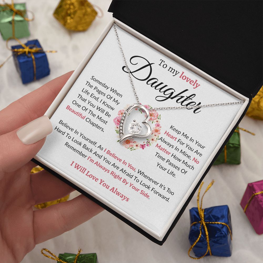 To My Lovely Daughter / Forever Love Necklace