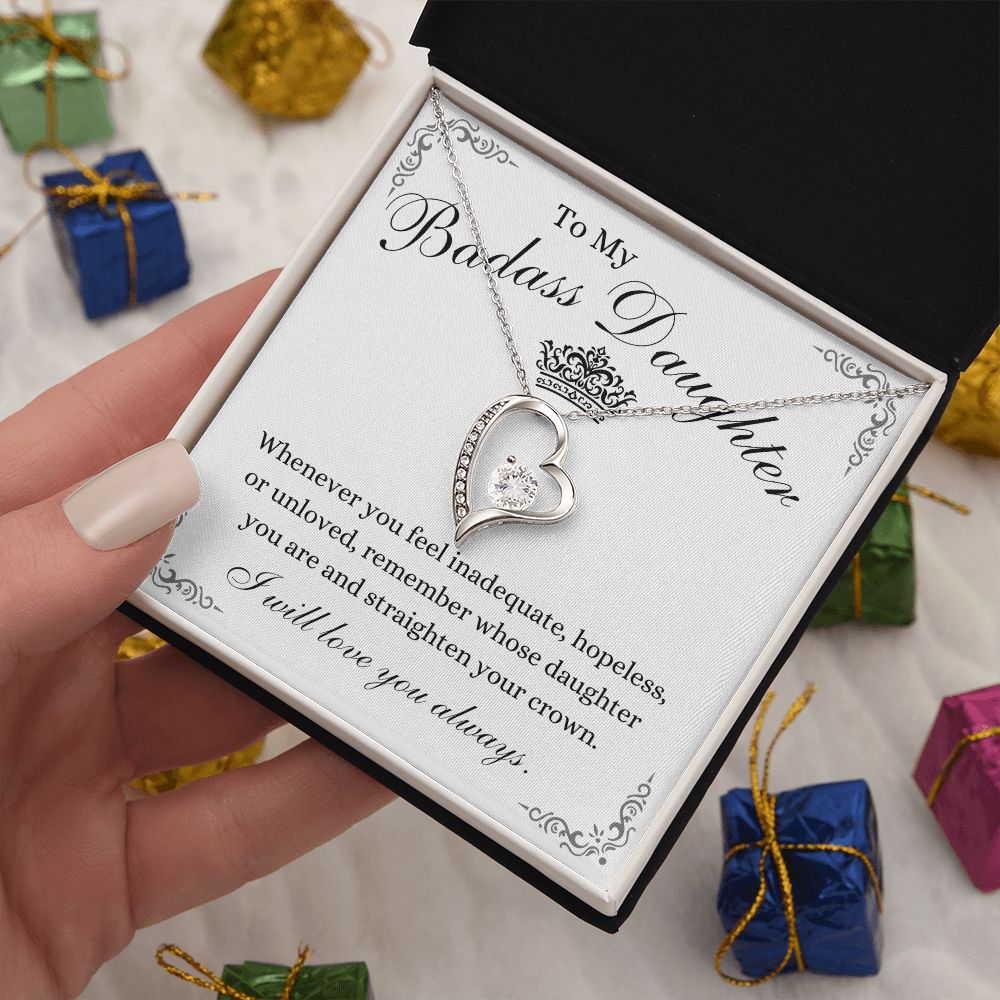 To My Beautiful Daughter / Forever Love Necklace