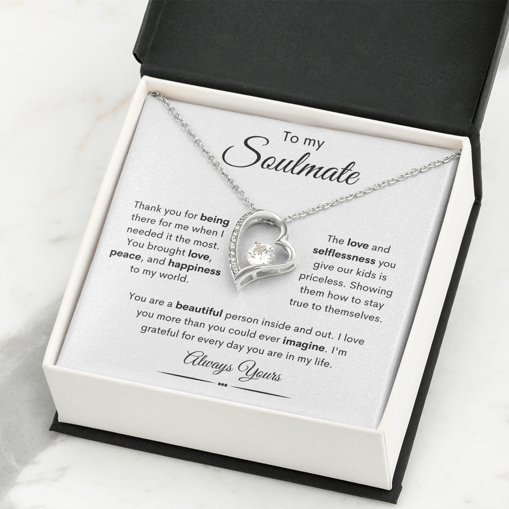 To My Soulmate / Forever Love Necklace