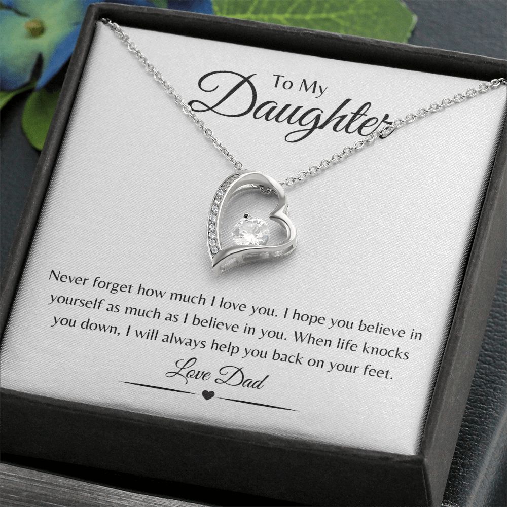 To My Daughter / Forever Love Necklace